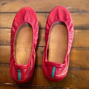 Red Leather tieks Ballet Flats True Love Color size 11